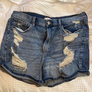 vintage stretch mom shorts